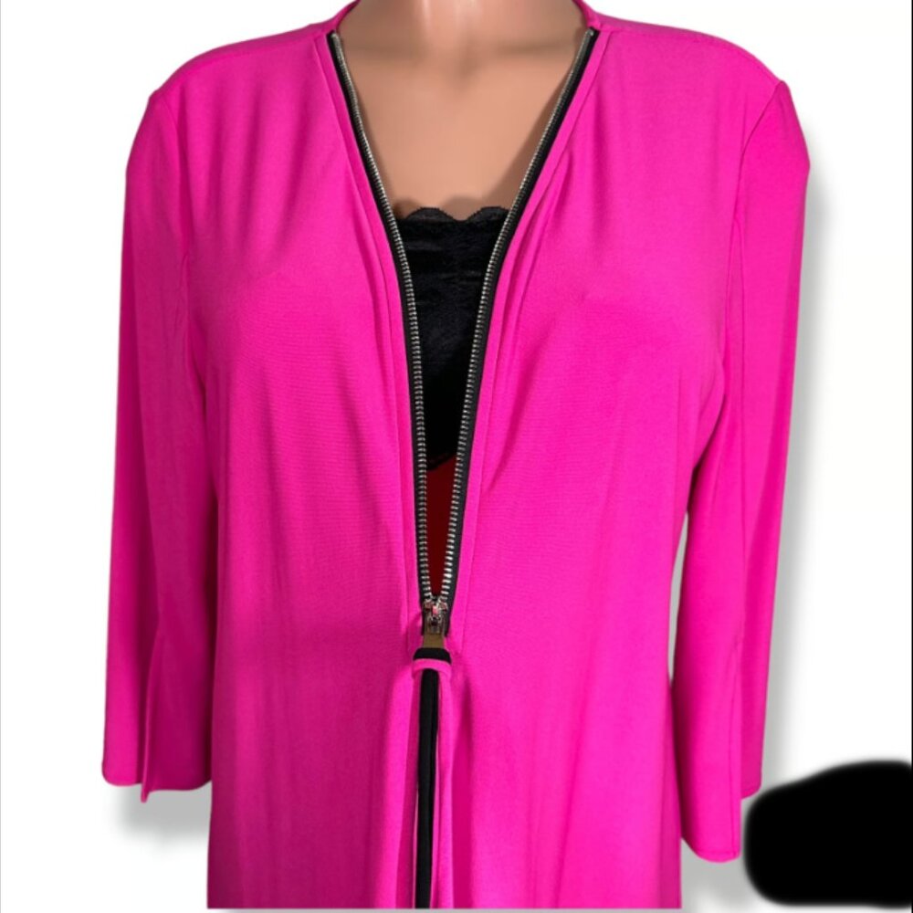 Joseph Ribkoff Zipper Front Split Sleeve Top 12